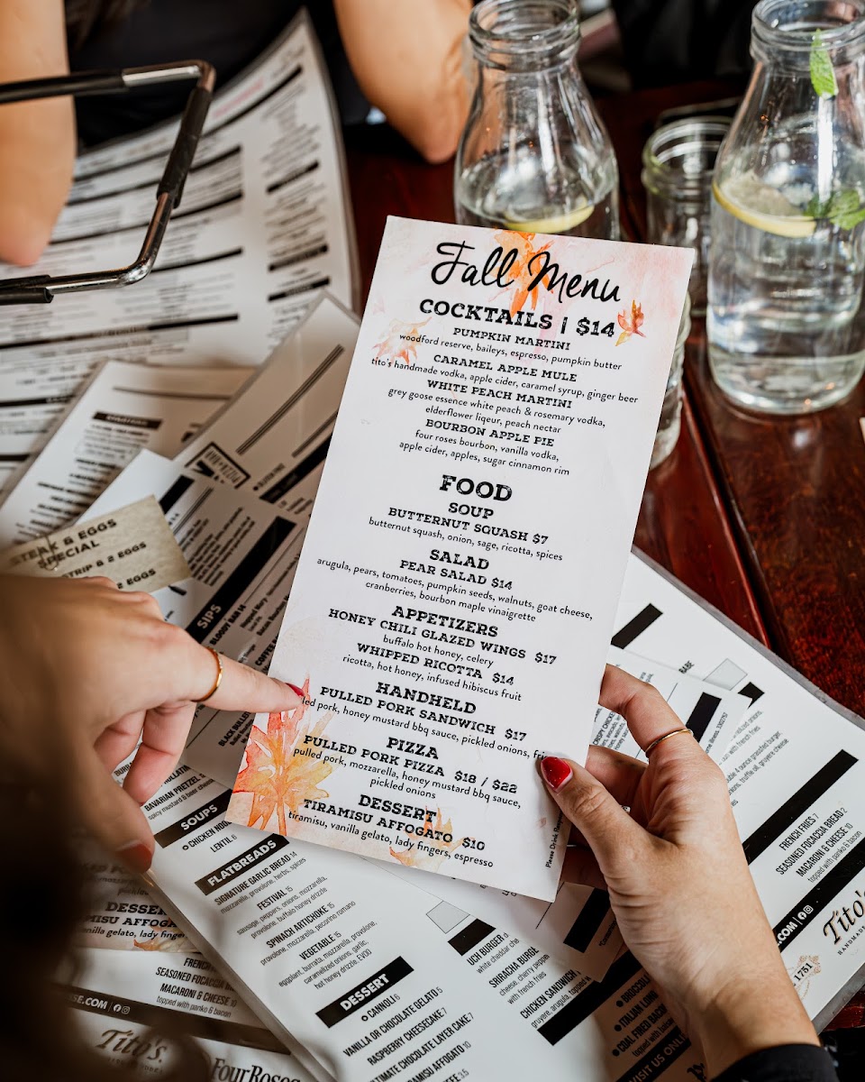 Menu Urban Coalhouse Pizza + Bar-1